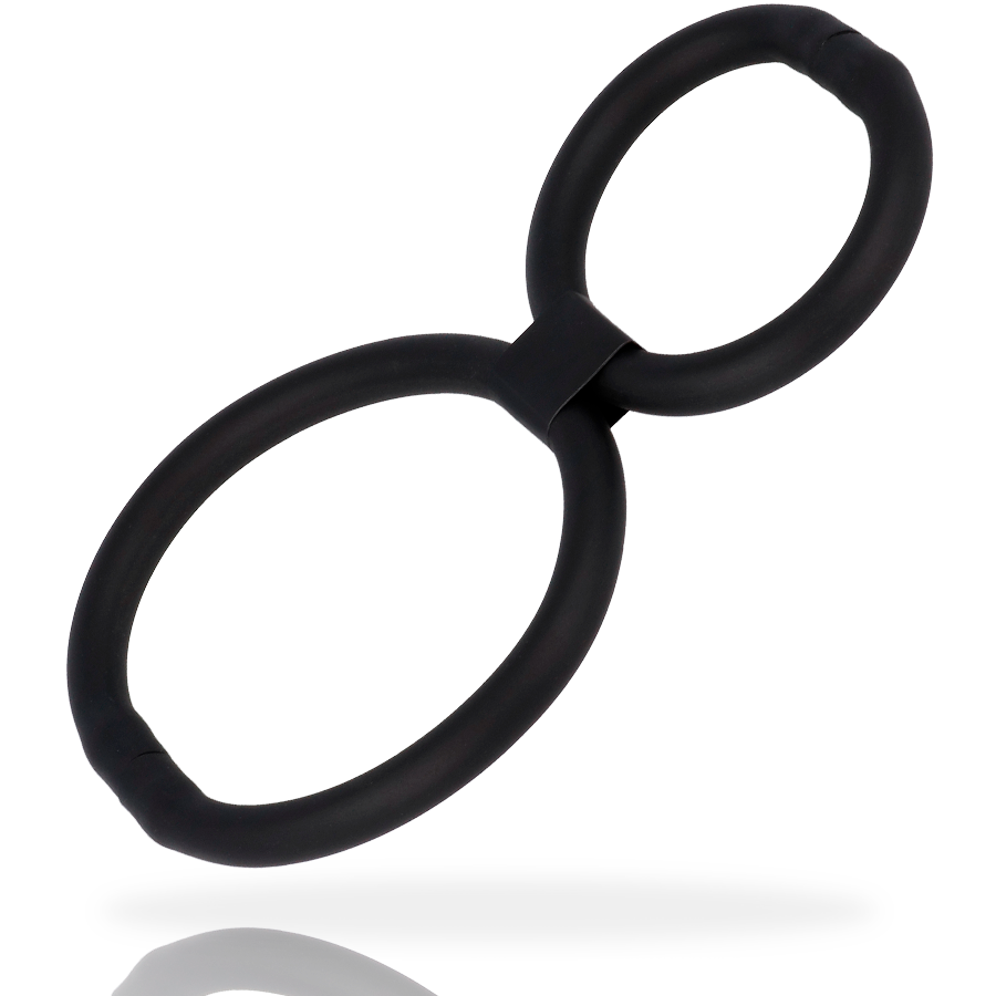 Cockring et anneau pénien noir – Coquette Sélection