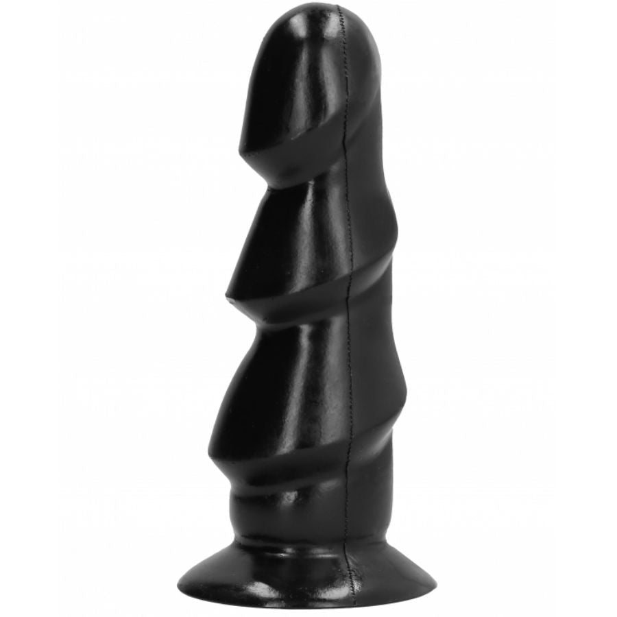 Gode anal texturé noir All Black 17 cm – collection Godes anaux
