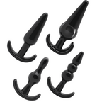 Set de plugs anaux noirs de tailles progressives