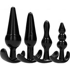 Vue détaillée du coffret 4 plugs anaux progressifs