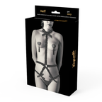 Packaging de l’ensemble lingerie avec bas assorti de luxe Coquette Chic Desire