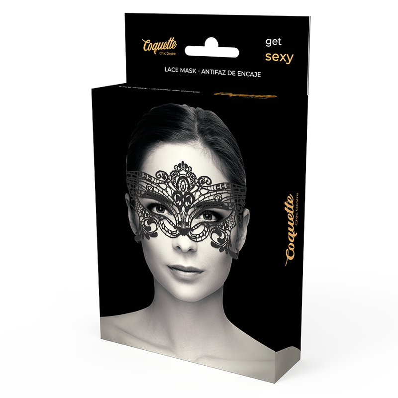Masque loup sensuel en dentelle noire