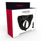 Culotte harnais avec gode et plug noir Darkness
