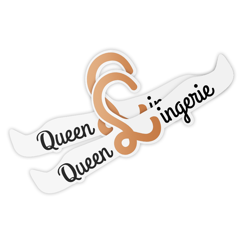 Lot de cintres lingerie dorés Queen Lingerie 27,5 cm pour dressing et rangement