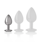 Gamme de plugs anaux métal avec cristal Intense
