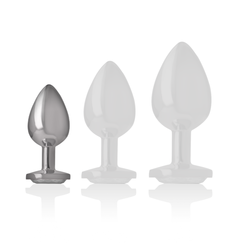 Gamme de plugs anaux métal avec cristal Intense