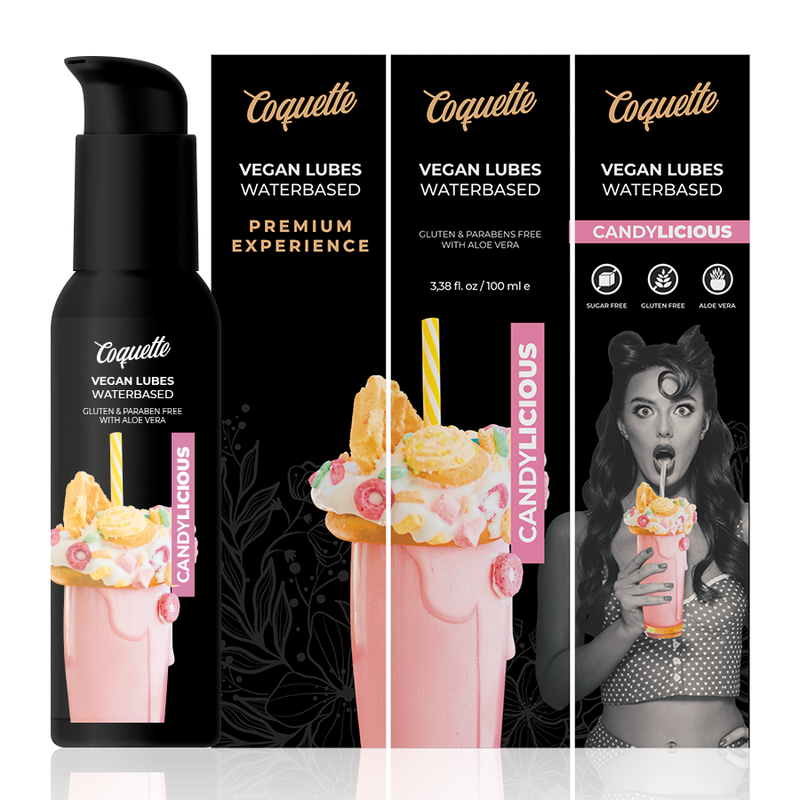 Lubrifiant gourmand vegan Candylicious Coquette Cosmetics