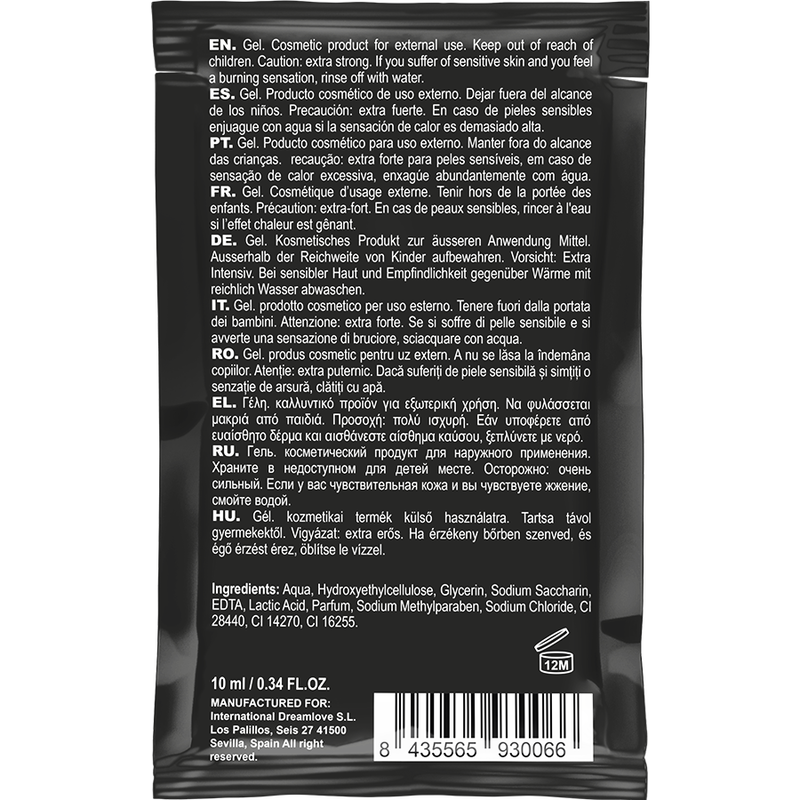 Gel intime féminin format pocket 10 ml Coquette Cosmetics