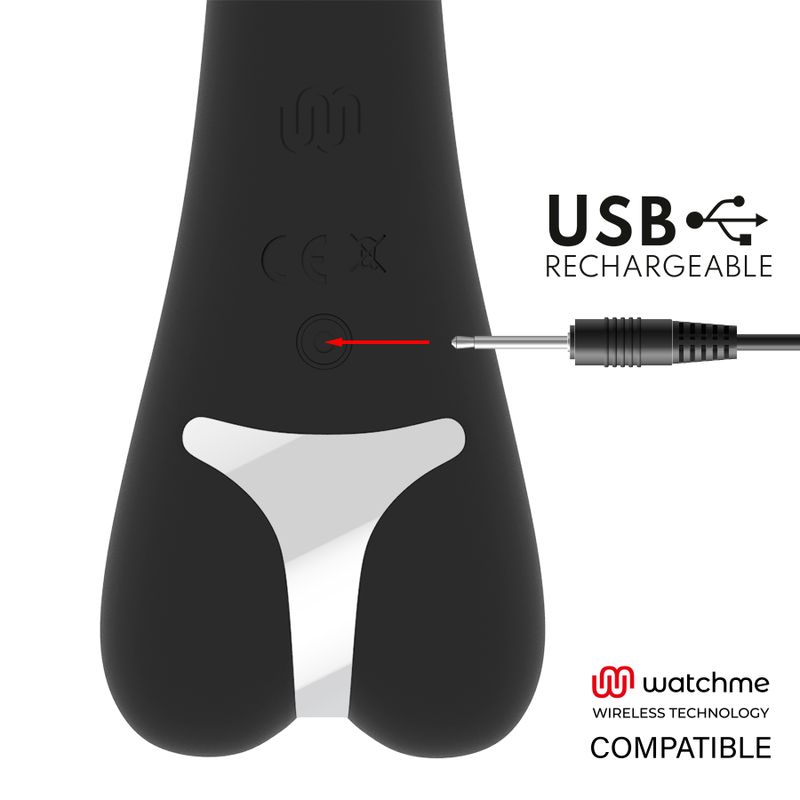 Recharge USB du vibromasseur Ryan Brilly Glam noir