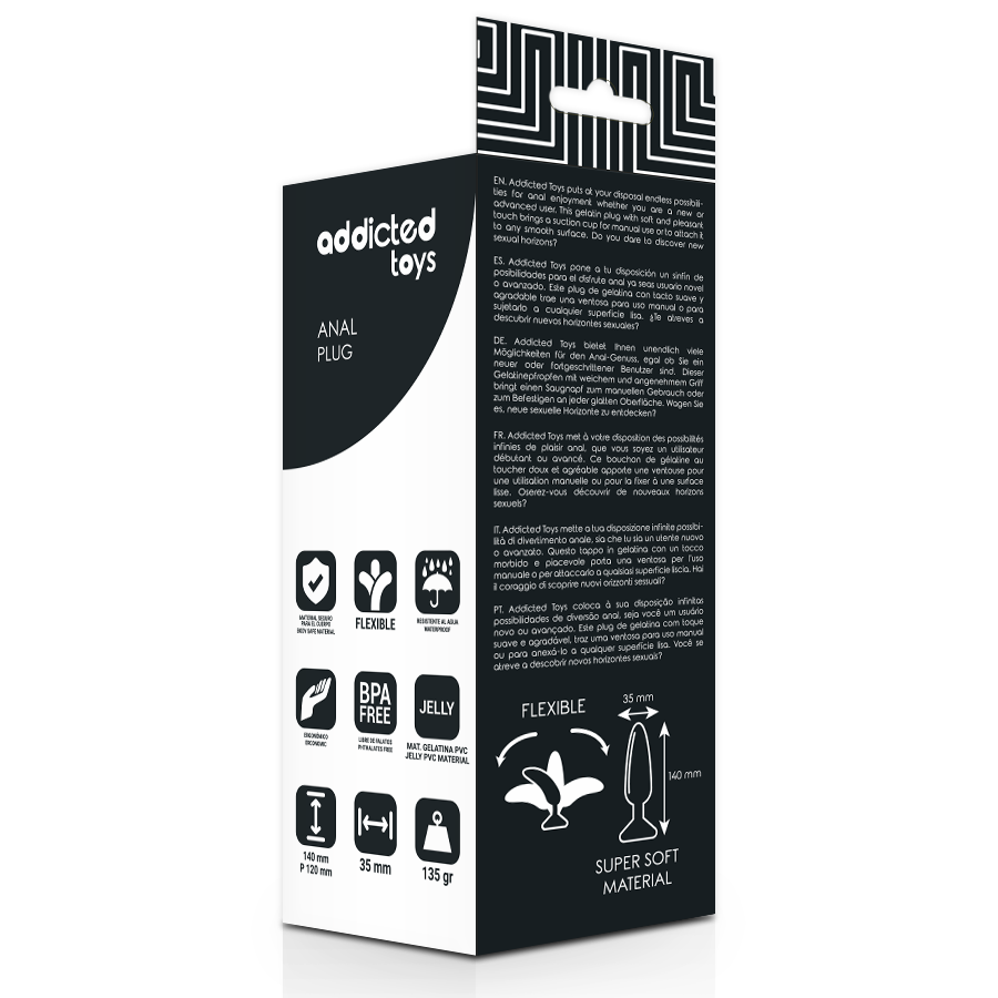 Base évasée du plug anal 14 cm Addicted Toys