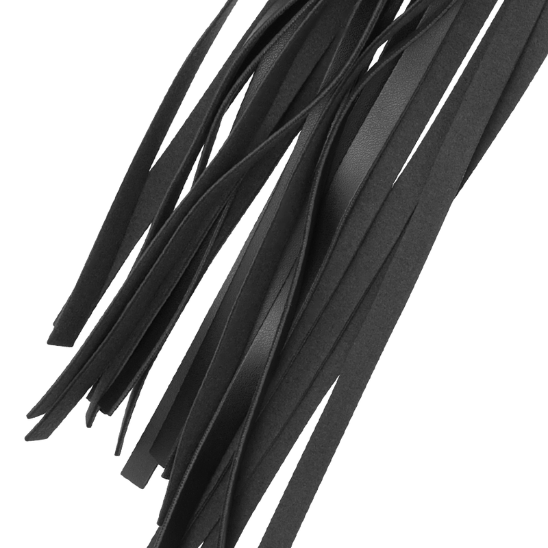 Accessoire domination soft fouet vegan noir