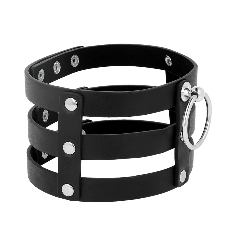 Anneau central du ras de cou BDSM vegan