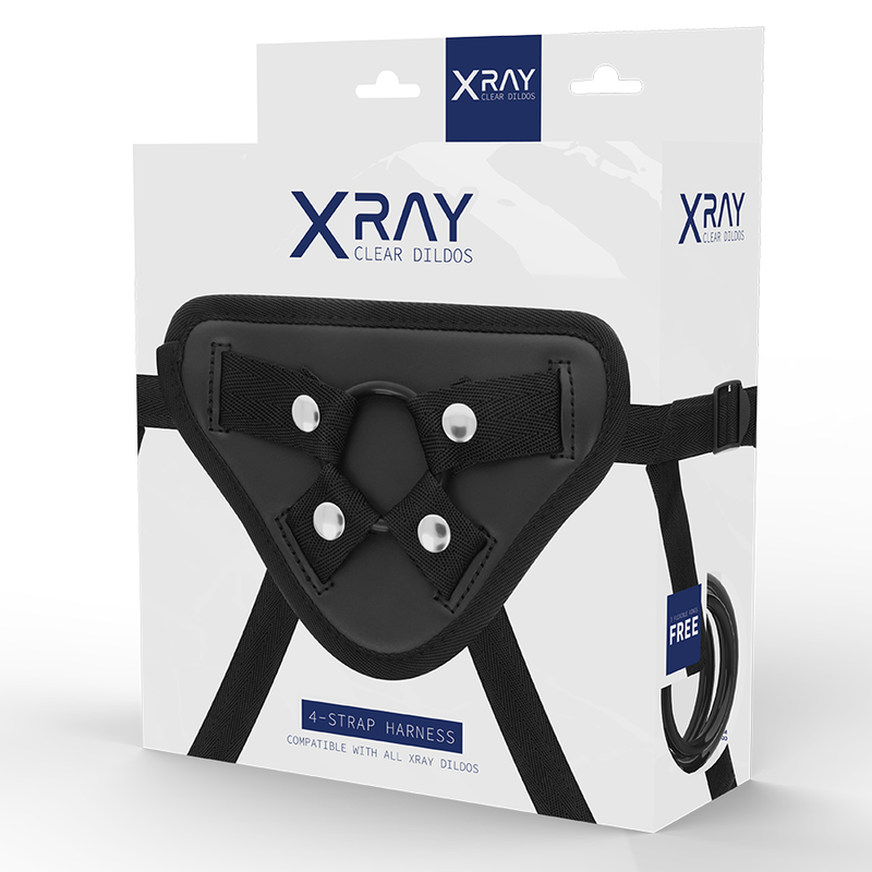 Vue détaillée du harnais X Ray pour strap-on