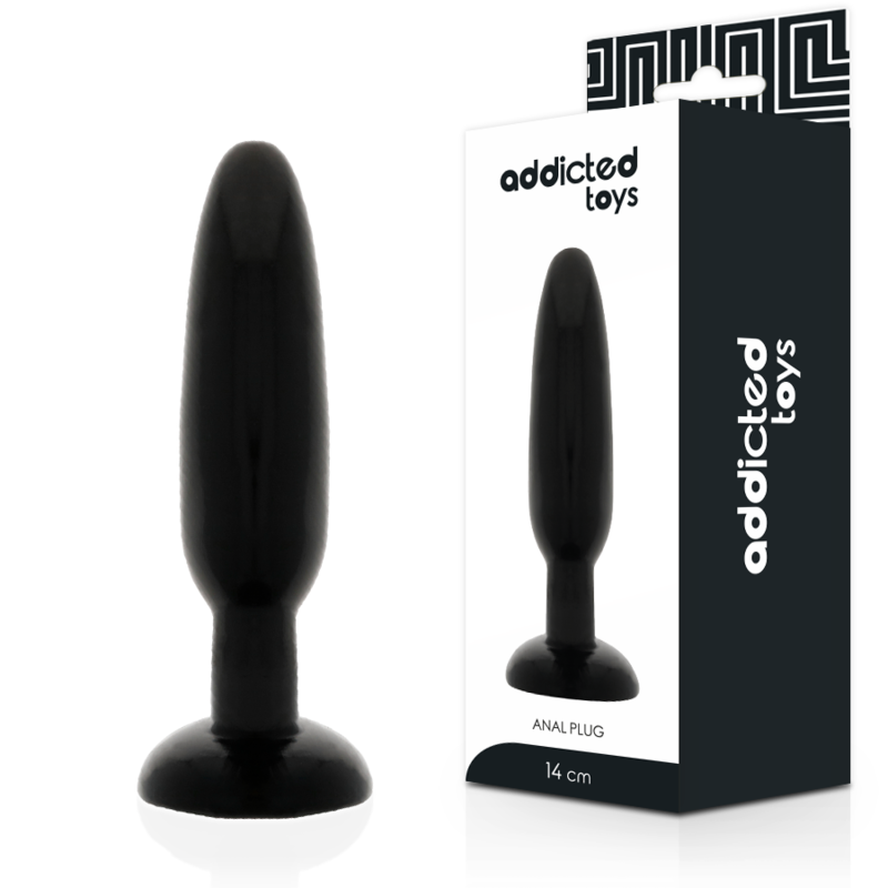 Plug anal souple noir 14 cm Addicted Toys