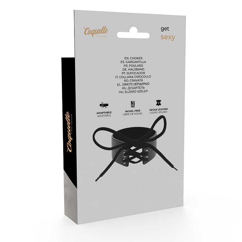 Dos du packaging du ras de cou lacé Coquette Chic Desire