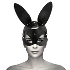 Masque lapin en cuir vegan noir Coquette Chic Desire