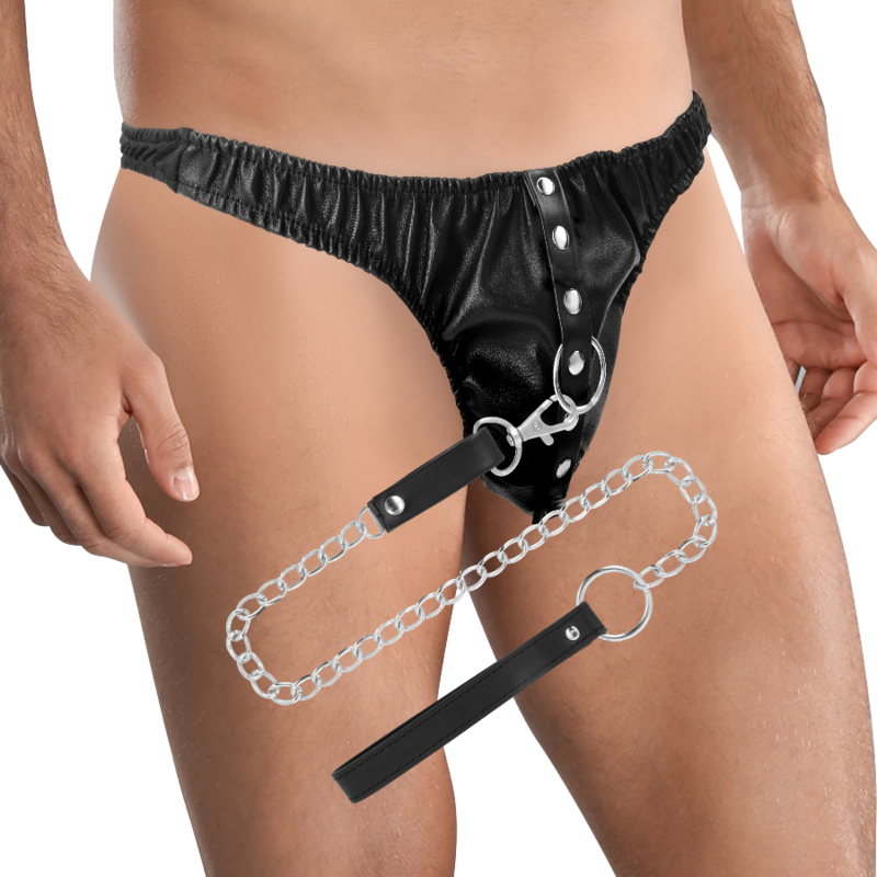 Accessoire fétiche masculin Darkness en cuir PU