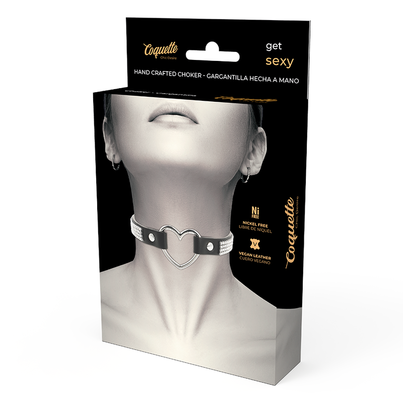 Ras de cou Coquette Chic Desire présenté sur packaging noir