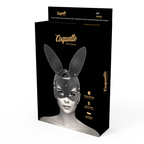 Vue complémentaire du masque fétiche bunny noir