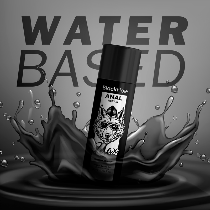 Gel anal Black Hole Water Based avec hyaluron – texture à base d’eau