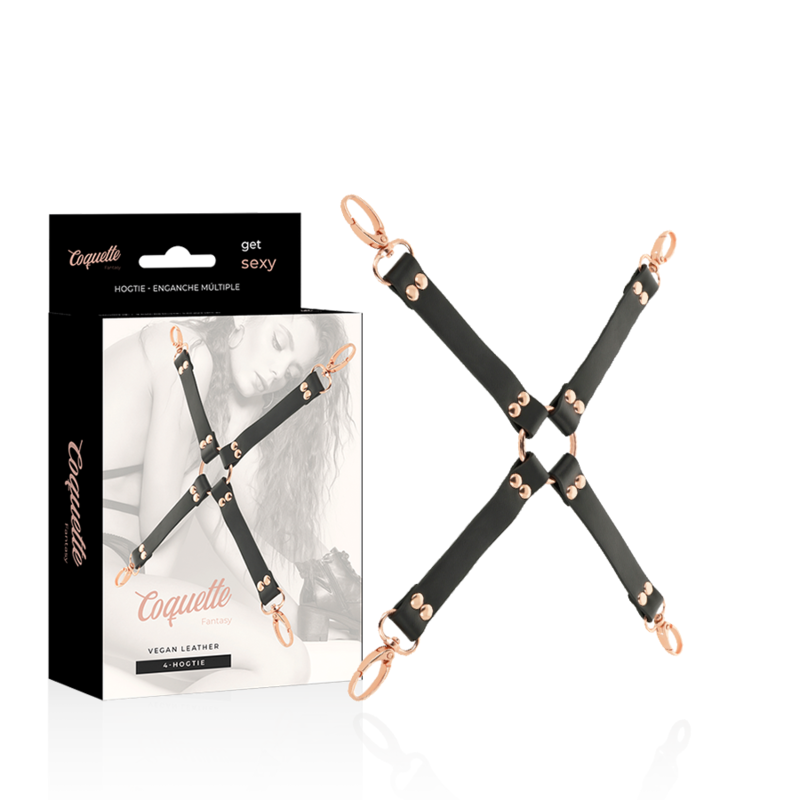 Hogtie vegan Coquette Fantasy avec attaches BDSM