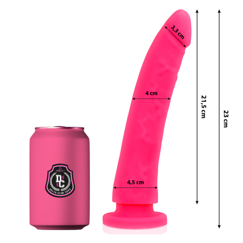 Vue détaillée du gode rose silicone médical