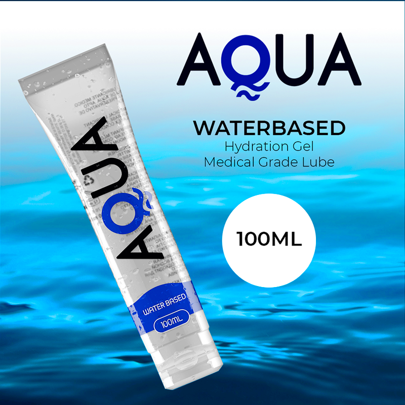 Lubrifiant à base d’eau Aqua Quality 100 ml avec visuel aquatique