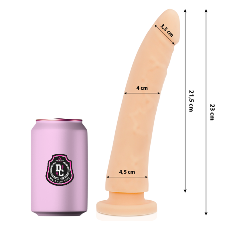 Vue détaillée du gode silicone médical naturel