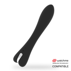 Vibromasseur Ryan noir rechargeable en silicone Brilly Glam