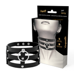 Ras de cou fétiche cuir vegan noir Coquette Chic Desire