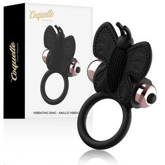 Cockring papillon vibrant noir/or – Coquette Chic Desire