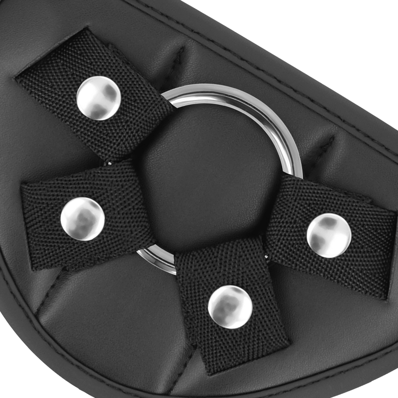 Détail du harnais Cyber Strap avec anneau et sangles réglables