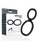 Anneau pénien double réglable Addicted Toys avec coffret