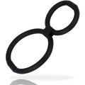 Anneau pénien double réglable noir Addicted Toys – vue produit