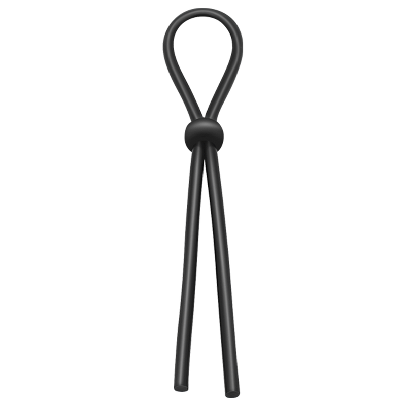 Anneau pénien ajustable souple en silicone noir Addicted Toys – modèle du kit