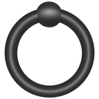 Anneau pénien circulaire flexible en silicone noir du kit Addicted Toys