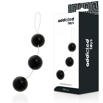 Boules de plaisir noires 3,8 cm – Addicted Toys