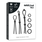 Coffret face avant du kit 7 anneaux péniens flexibles Addicted Toys