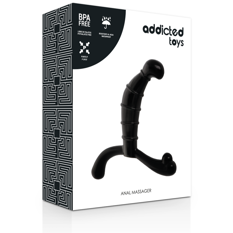 Coffret du masseur de prostate P-Spot noir Addicted Toys