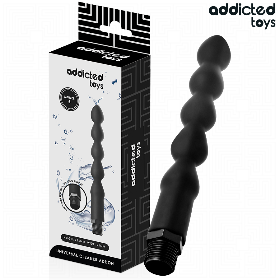 Nettoyeur anal Addicted Toys modèle 6 avec adaptateur universel et packaging
