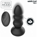 Plug anal Addicted Toys avec 9 modes de vibration et télécommande sans fil