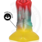 Détail de la base ventouse forte du gode fantasy Aethon Glow Epic