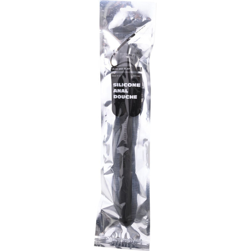 Emballage de la douche anale en silicone All Black 27 cm