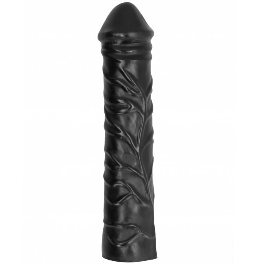 All Black gode géant réaliste noir 32 cm en TPR