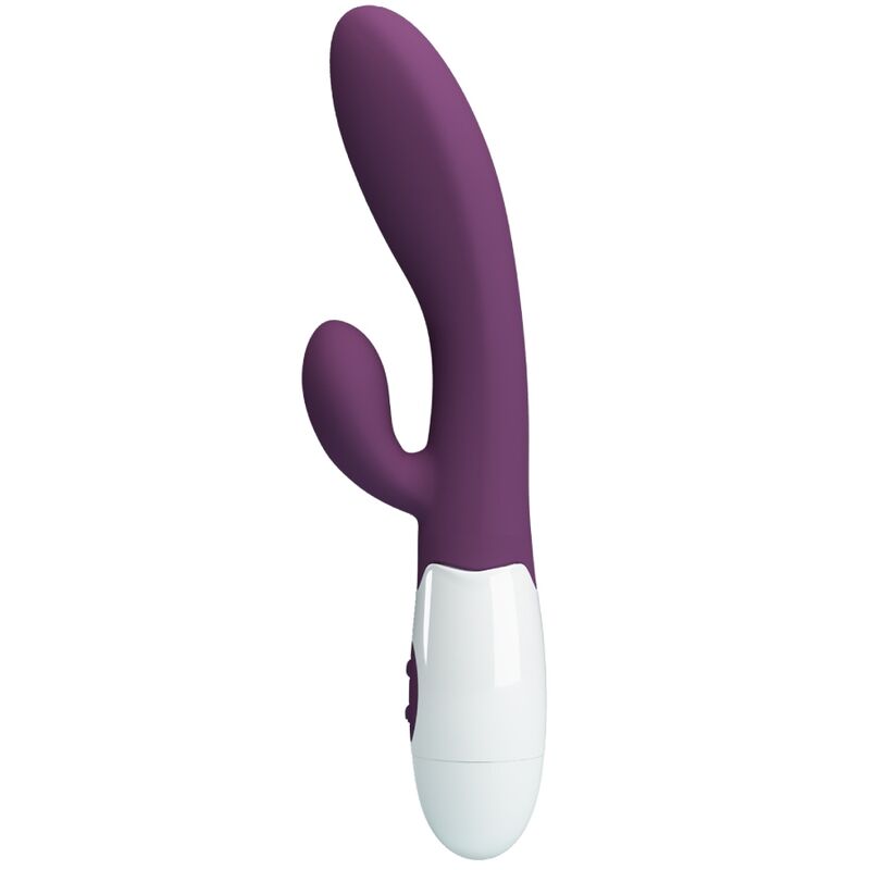 Alvis Pretty Love violet et blanc – vibromasseur rabbit point G et clitoris