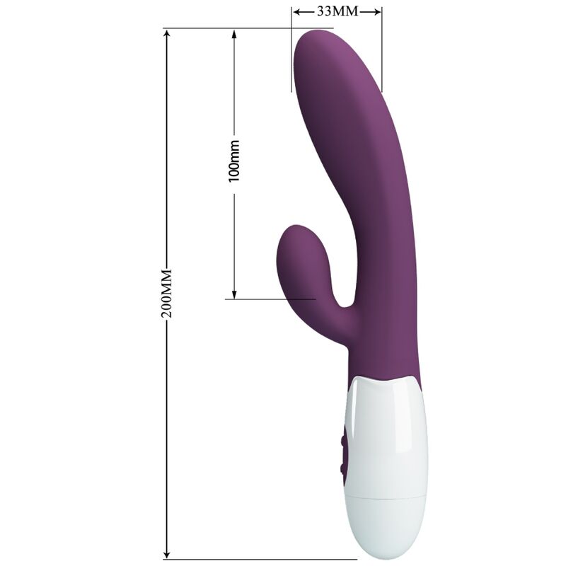 Dimensions Alvis violet Pretty Love – environ 20 cm, zone insérable 10 cm