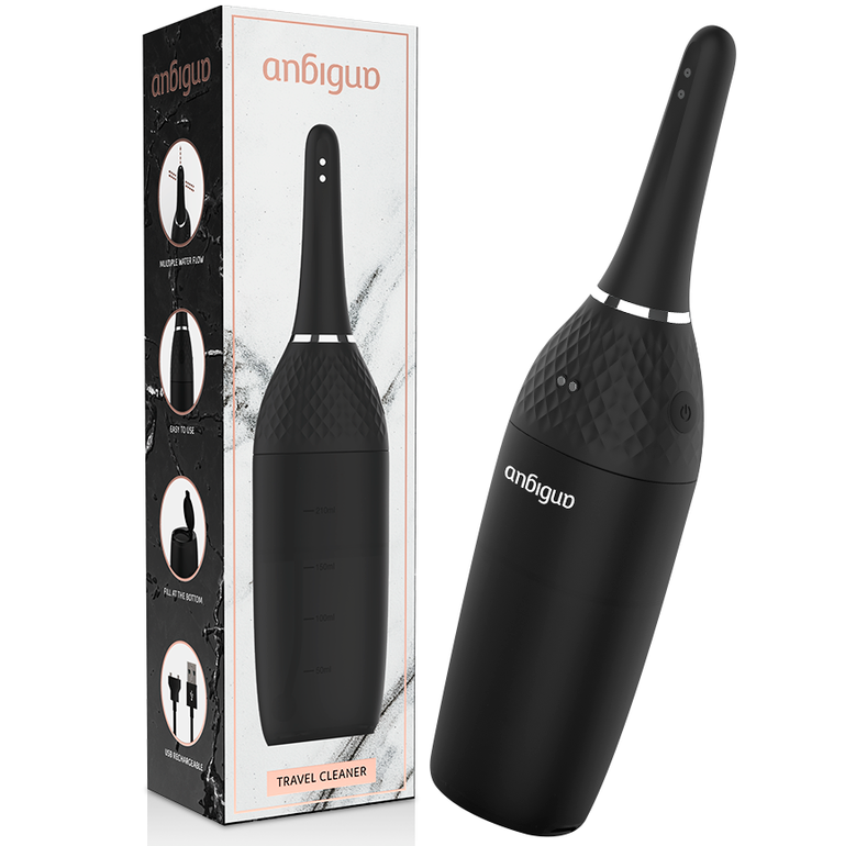 Anbiguo Travel Cleaner avec son emballage – nettoyeur anal rechargeable