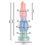 Arion Epic – dimensions du gode fantasy vibrant avec ventouse