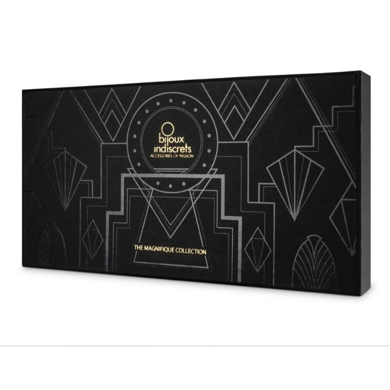 Coffret noir Magnifique Collection pour bijoux de pieds dorés