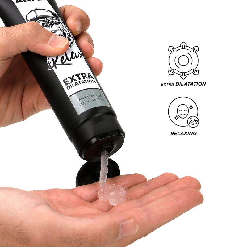 Texture du gel Black Hole Anal Relax 150 ml avec effet extra dilatation